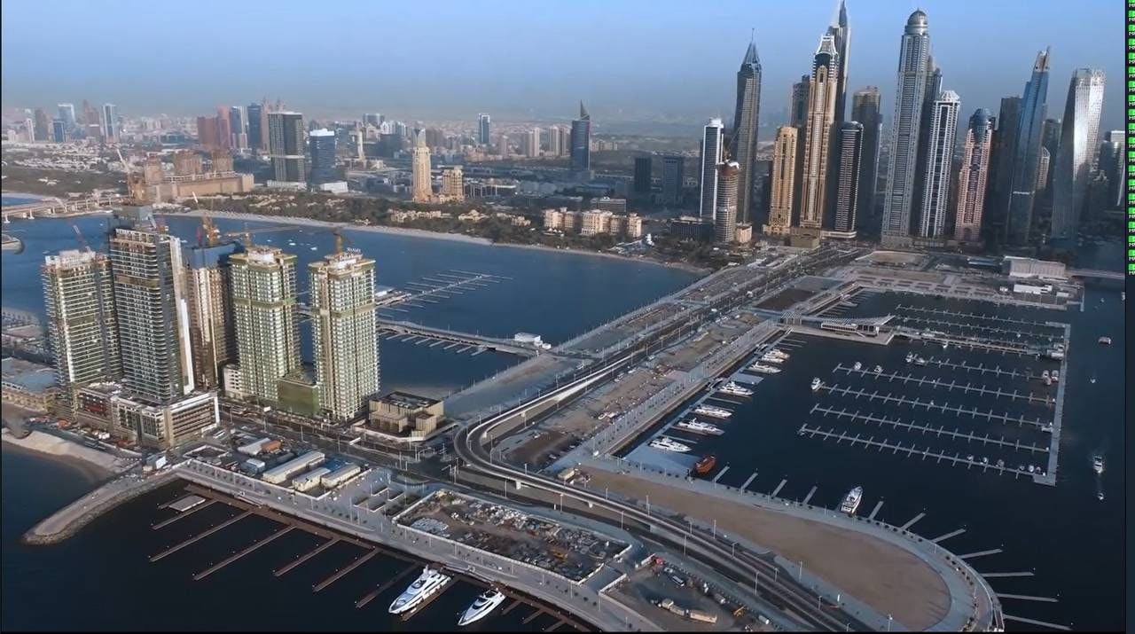 Emaar Beachfront map