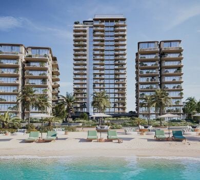 Palm Jumeirah aerial view