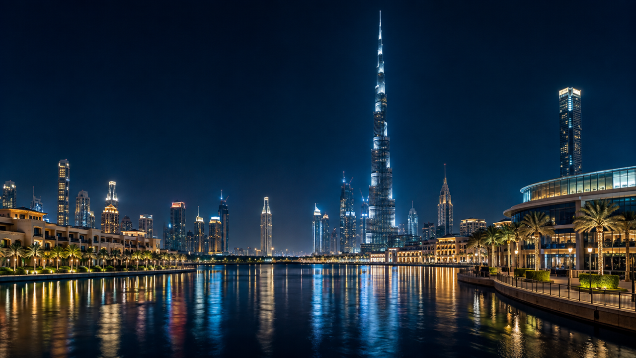Dubai Night Syline