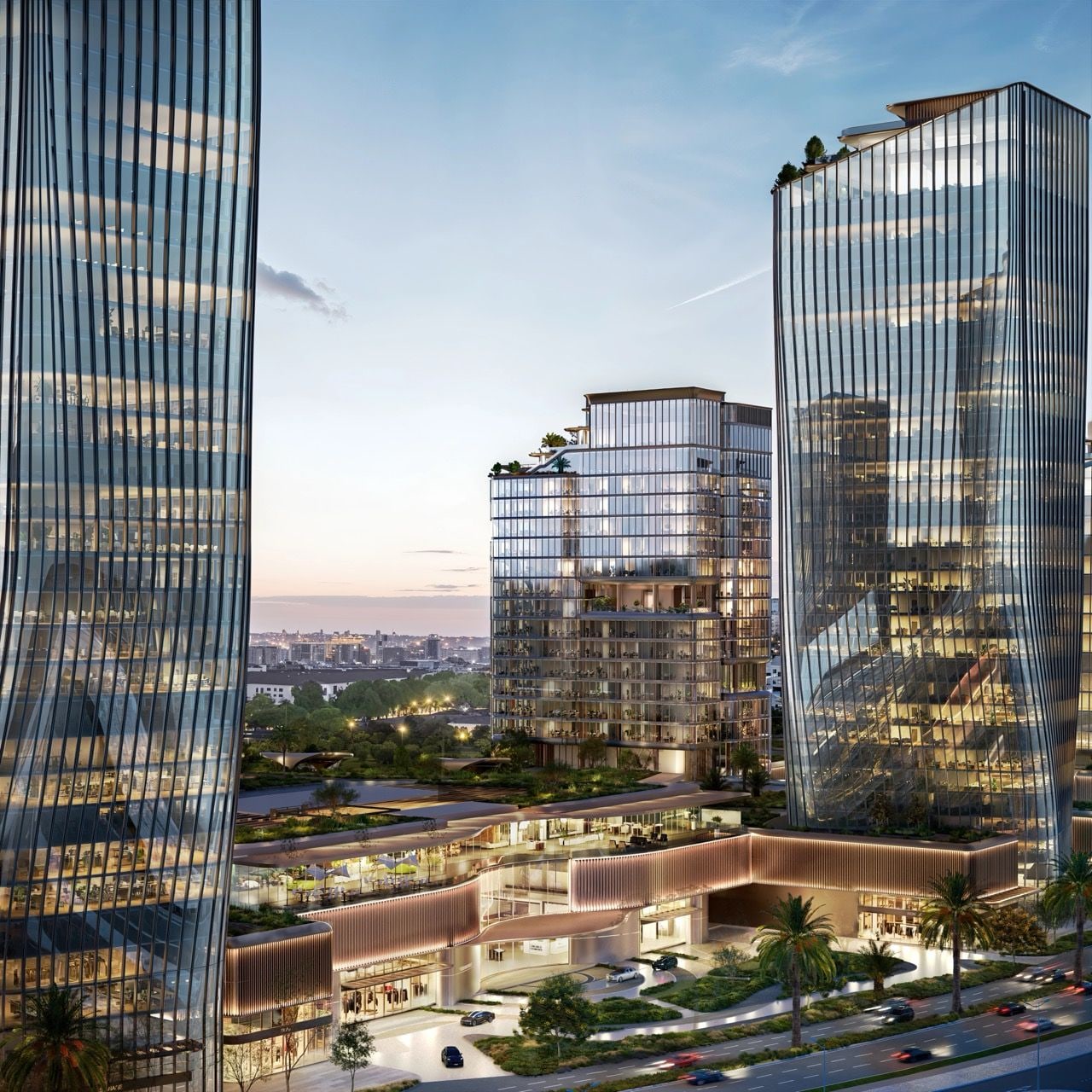 Dawn at O1NE District by Avenew Development