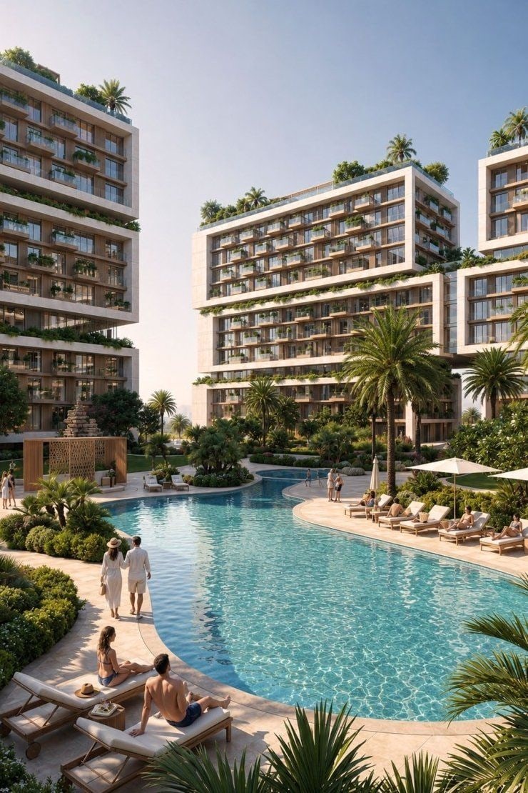 Raw district in sheikh zayed road amenities downtown jebel ali media item