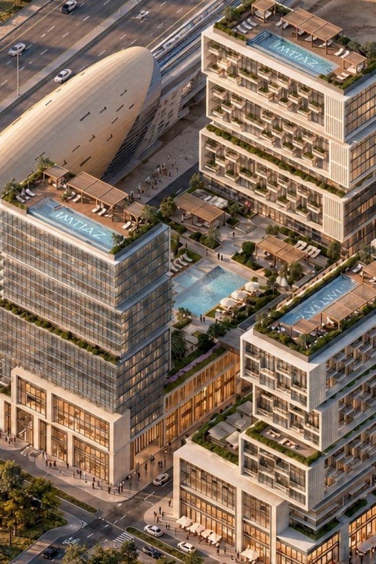 Raw district in sheikh zayed road exteriors downtown jebel ali media item
