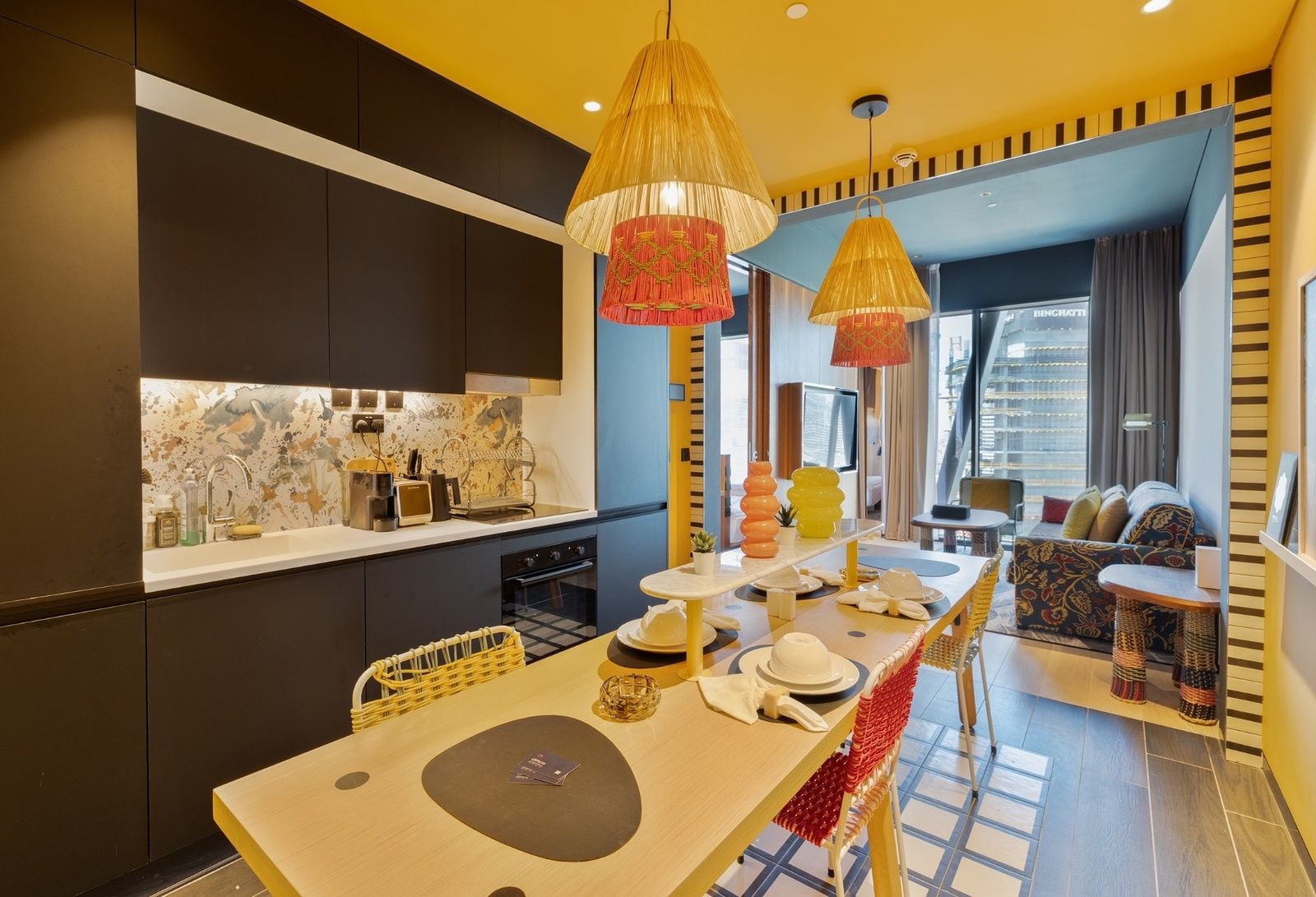 Furnished high floor 1 bedroom apartment in mama shelter luxury family residences ii business bay dubai exteriors media
