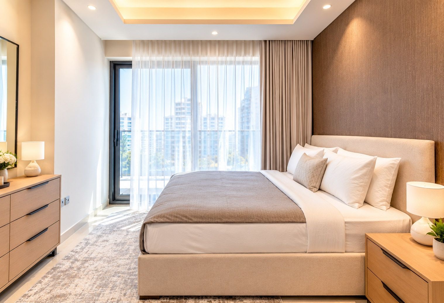 Furnished high floor 1 bedroom apartment with skyline views in cloud tower a jumeirah villahe triangle jvt district 2