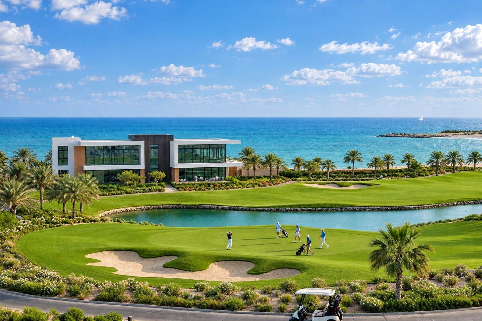 1 bedroom hotel apartment with waterfront views in villa del garda dubai islands exteriors media item