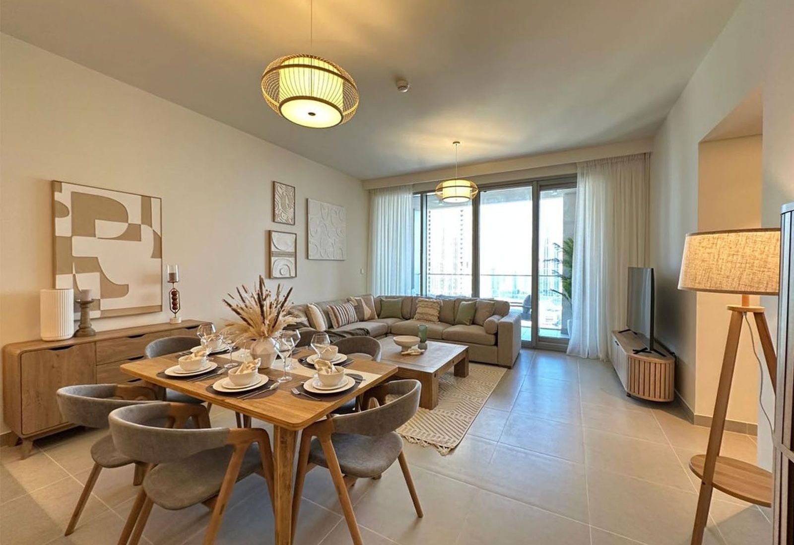 Furnished High Floor 3-Bedroom Apartment with Burj Khalifa View in Forte 1, Downtown Dubai