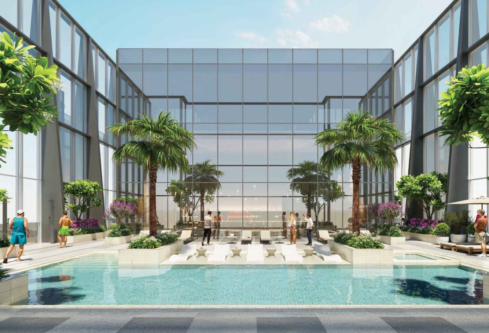 1 bedroom apartment with panoramic waterfront views in the element sobha one sobha hartland dubai exteriors media item