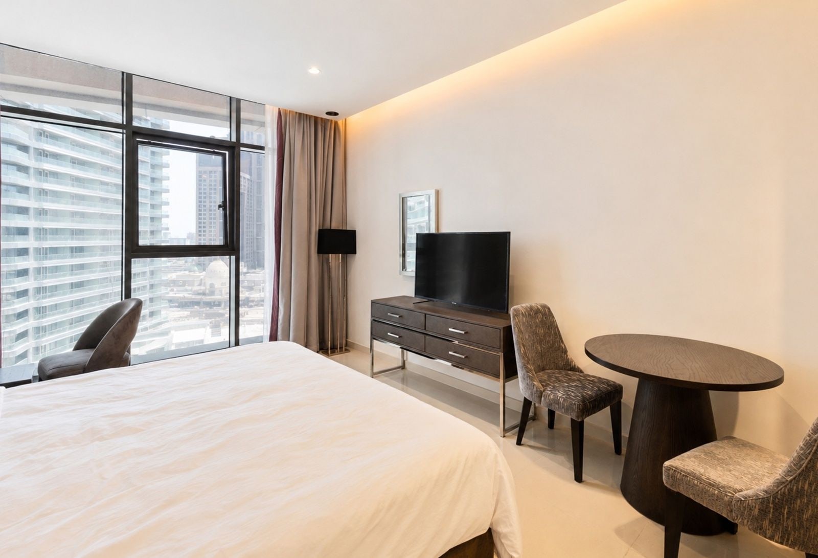 Furnished studio with city view in aykon city business bay dubai exteriors one b tower 1 media item