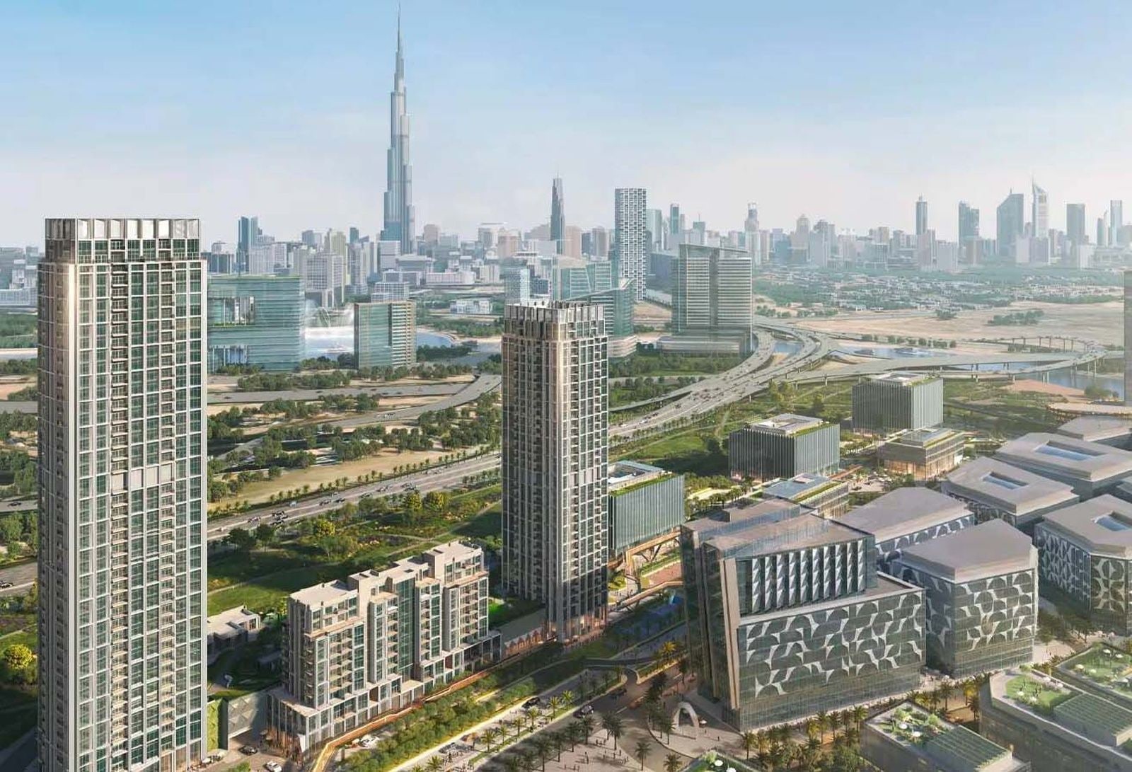 1 bedroom apartment with pool view in design quarter tower a dubai design district d3 2 exteriors media item