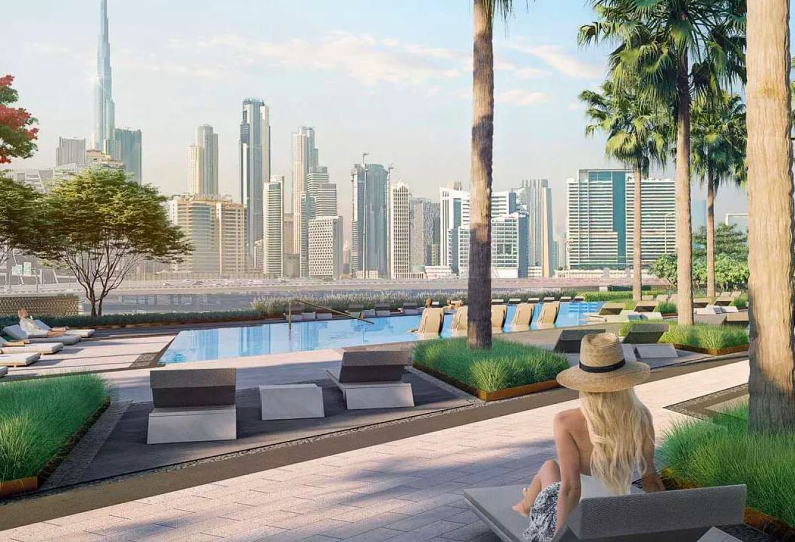 Mid-Floor 1-Bedroom Apartment with Pool View in Design Quarter Tower A, Dubai Design District (D3)