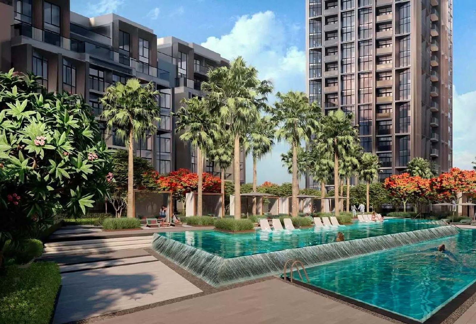 1 bedroom apartment with pool view in design quarter tower a dubai design district d3 2 exteriors media item