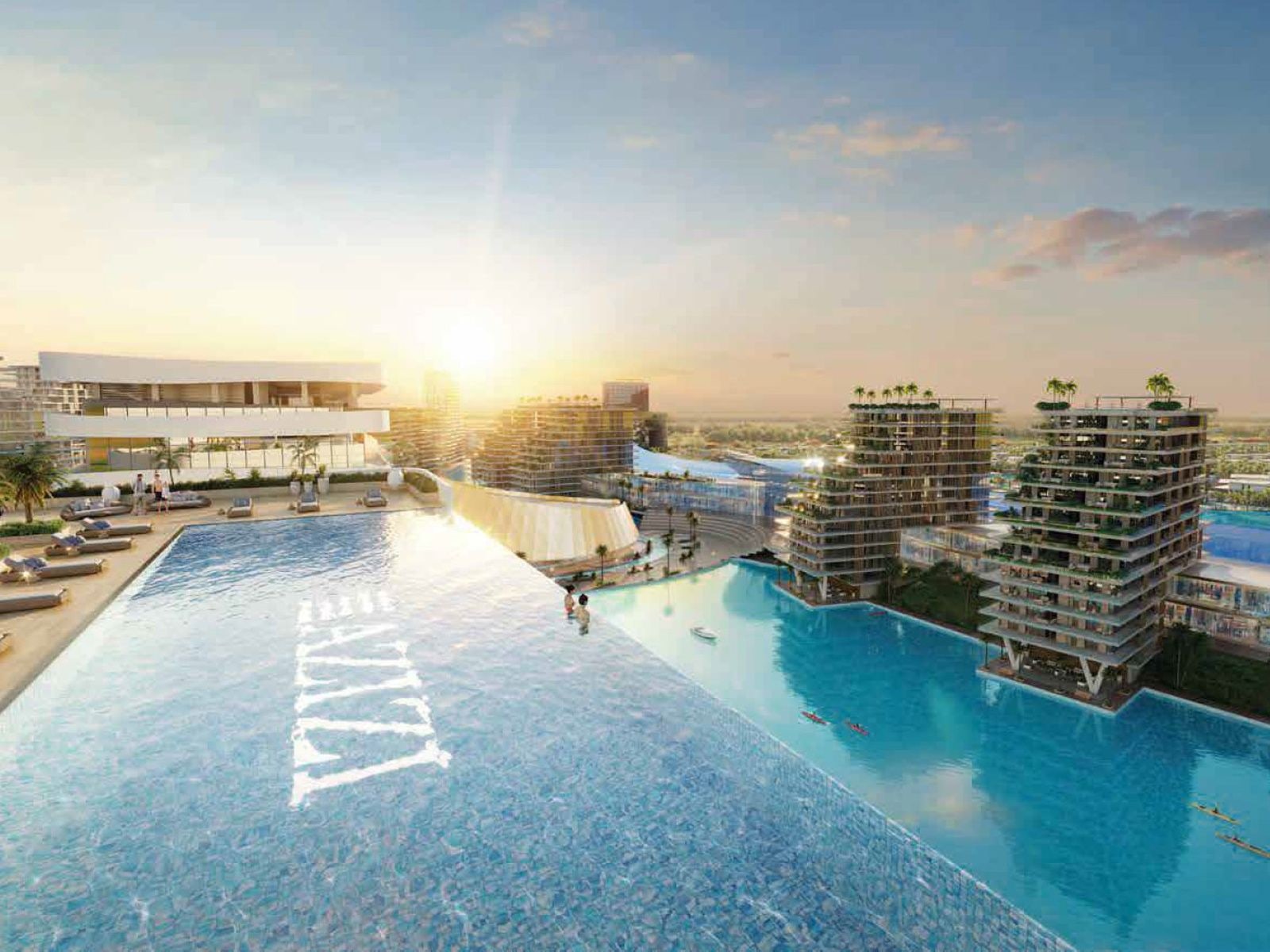 Studio apartment with lagoon view in azizi venice 14 building d dubai south exteriors 1 media item