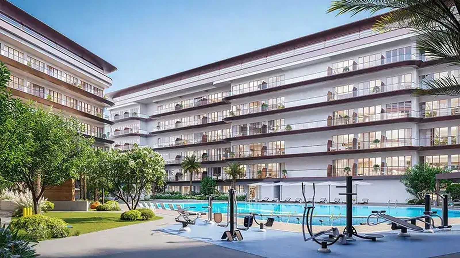 High floor studio apartment with community view in samana hills tower a dubai industrial city exteriors samana hills