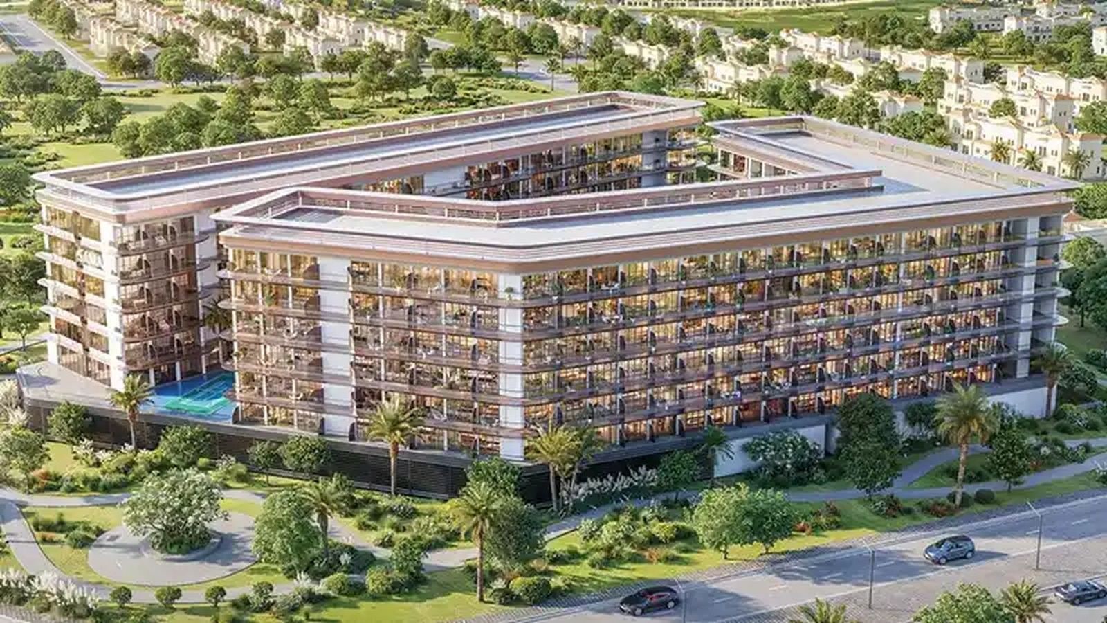 High floor studio apartment with community view in samana hills tower a dubai industrial city exteriors samana hills