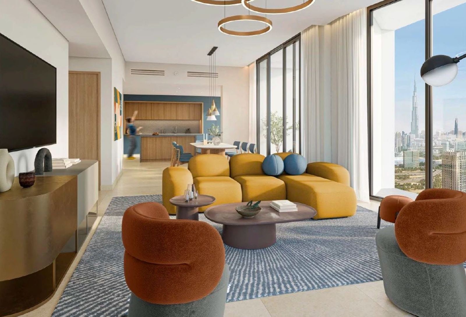 2-Bedroom Apartment with Creek Harbour View in Design Quarter Tower A, Dubai Design District (D3)