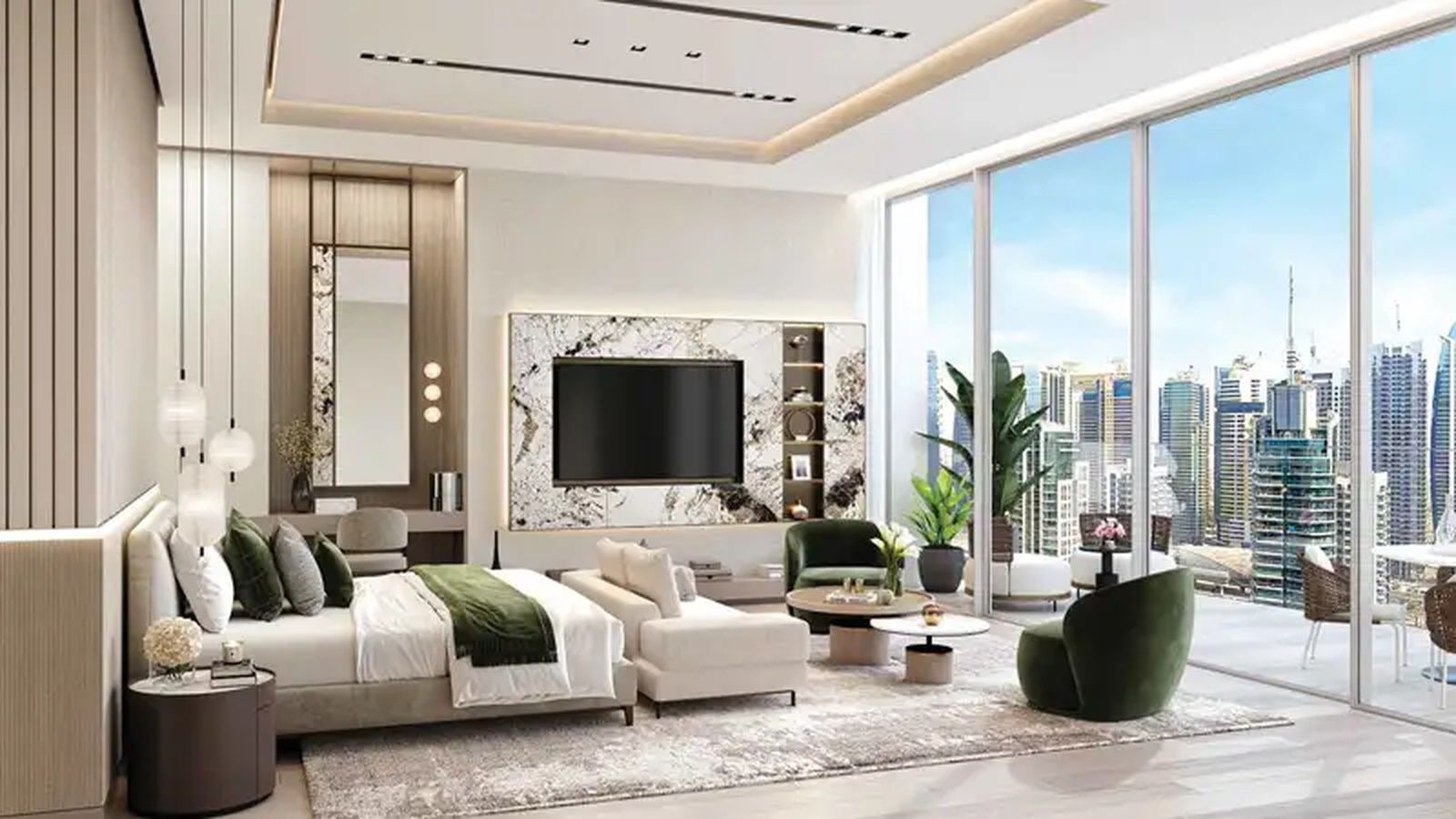 High floor 1 bedroom apartment with full marina view in liv lux dubai marina exteriors media item