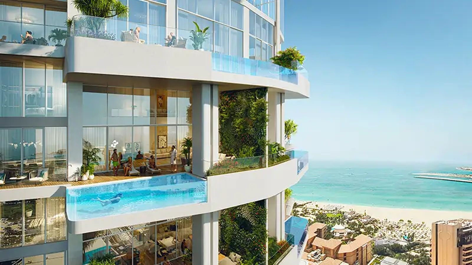 High floor 1 bedroom apartment with full marina view in liv lux dubai marina exteriors media item
