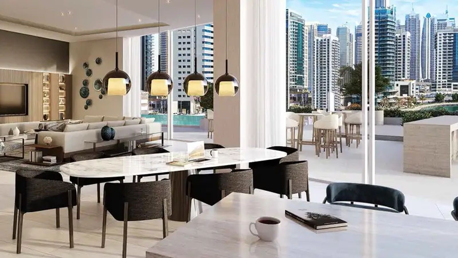 High floor 1 bedroom apartment with full marina view in liv lux dubai marina exteriors media item