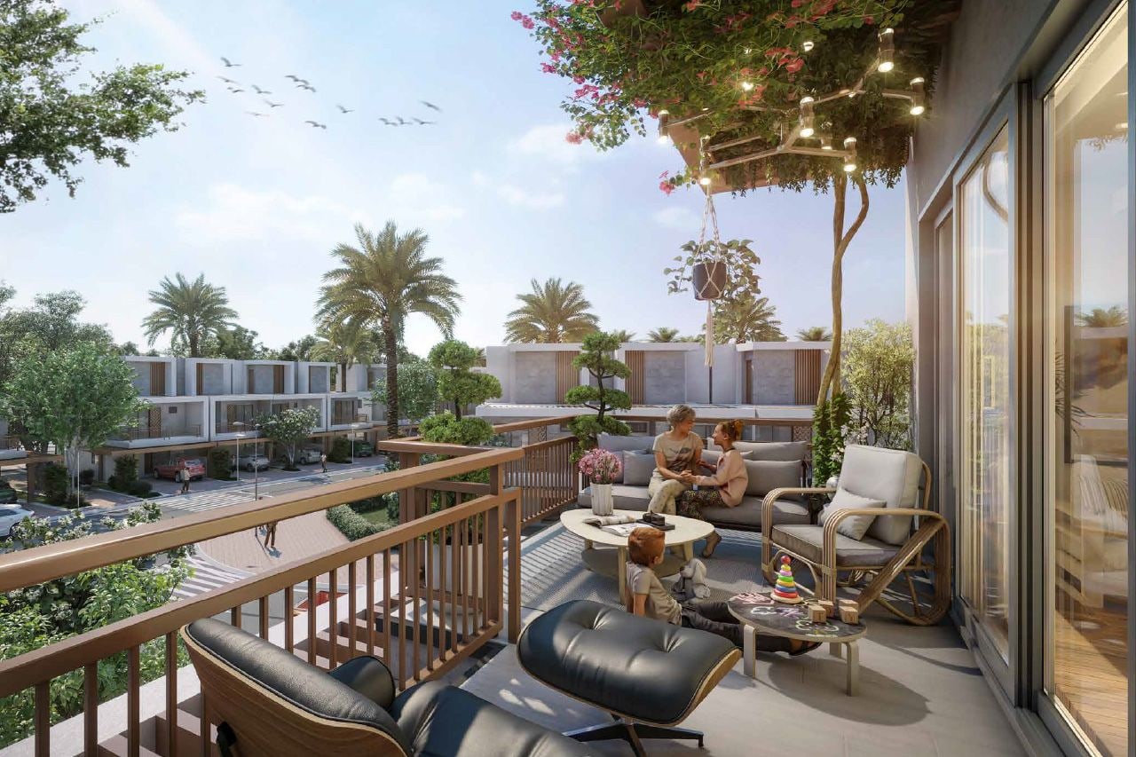 4 bedroom corner unit townhouse in violet 4 damac hills 2 akoya by damac dubai exteriors 1 media item