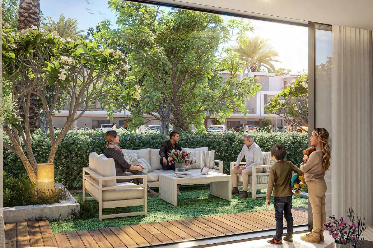4 bedroom corner unit townhouse in violet 4 damac hills 2 akoya by damac dubai exteriors 1 media item