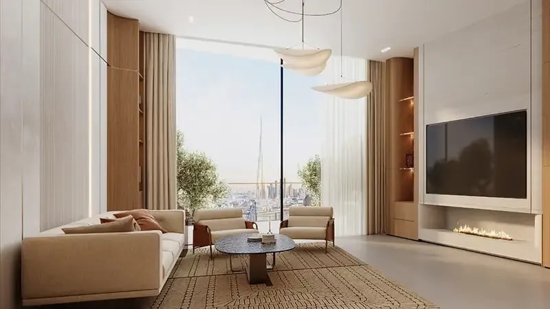 Studio apartment with downtown skyline views in binghatti skyflame 2 majan dubai exteriors 1 media item