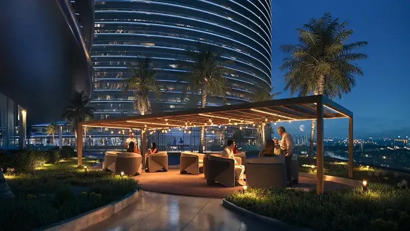 Studio apartment with downtown skyline views in binghatti skyflame 2 majan dubai exteriors 1 media item