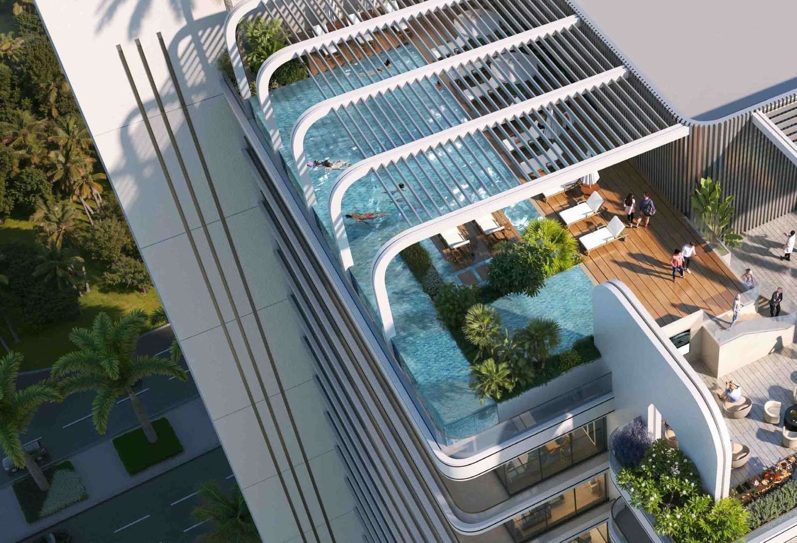 1 bedroom apartment with downtown view in le blanc by imtiaz dubai land residence complex dlrc exteriors media item