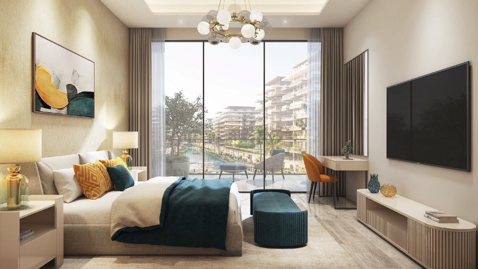 1-Bedroom Apartment with Marina & Park Views in Marine 1, DAMAC Riverside, Dubai Investment Park (DIP)