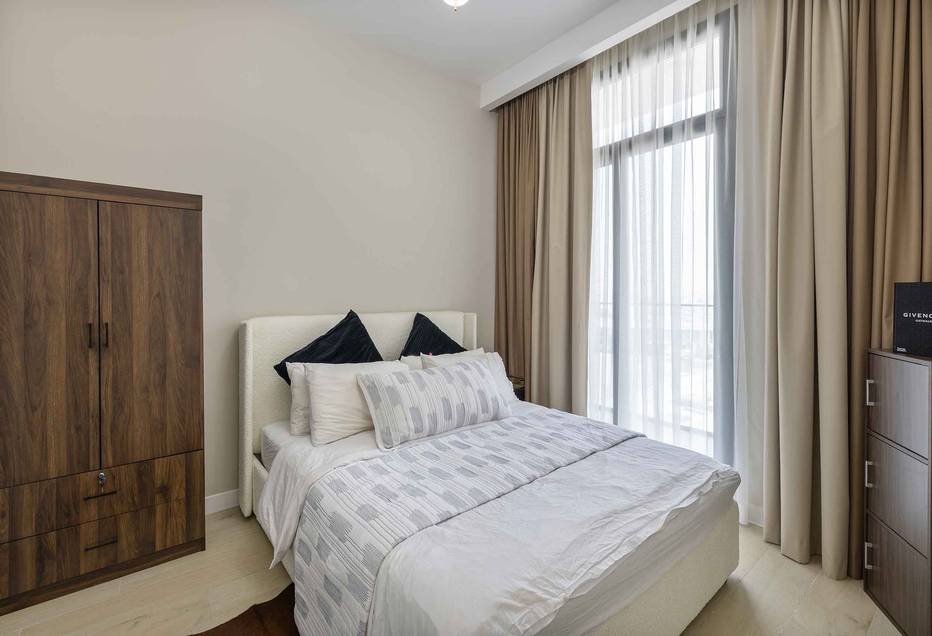 Fully Furnished Pool View Apartment in Rukan Residence, Dubailand interiors