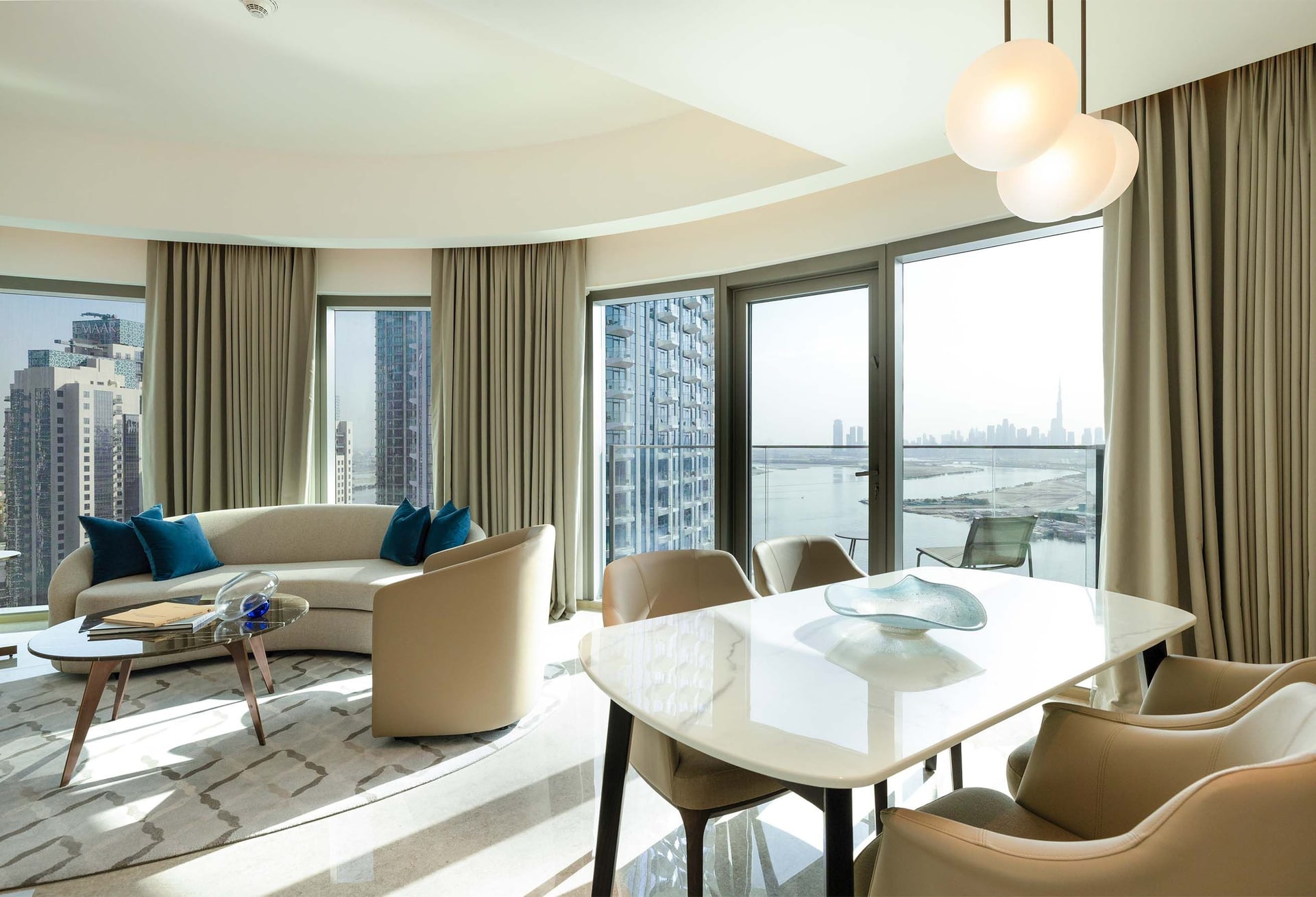 Furnished Full Sea View Corner Unit in Address Harbour Point Tower 2