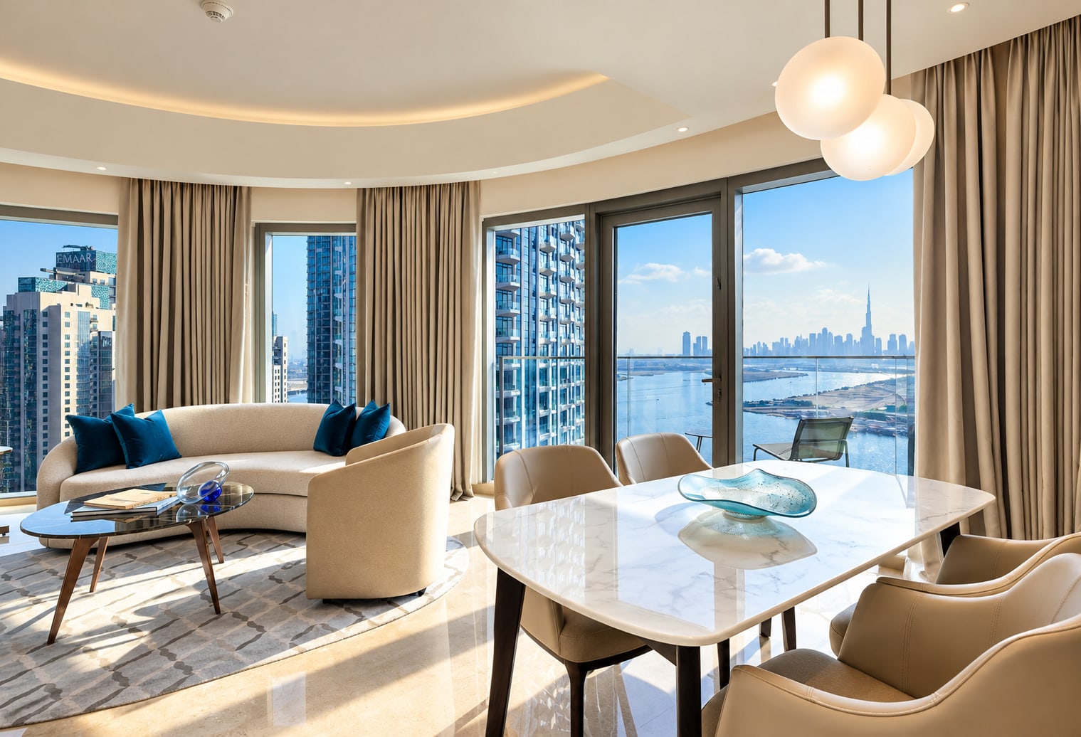 Furnished Full Sea View Corner Unit in Address Harbour Point Tower 2, Dubai Creek Harbour interiors