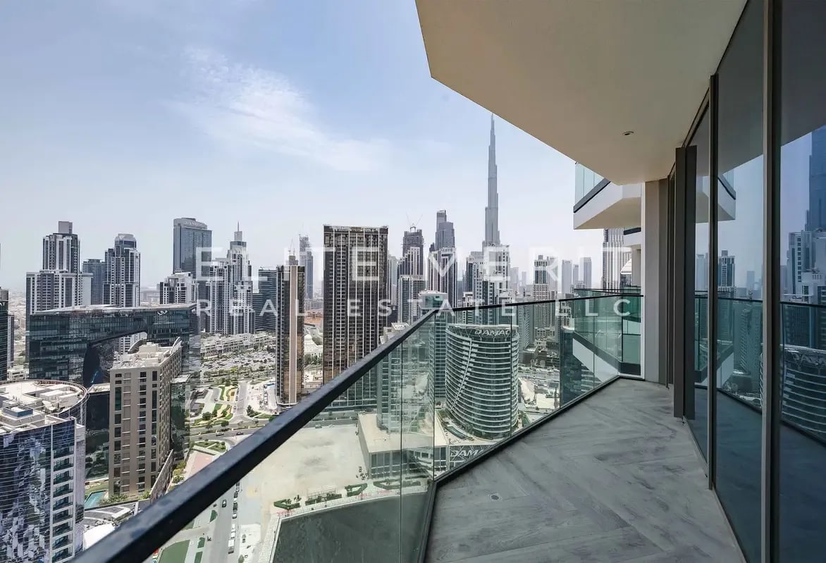 High floor 1 bedroom apartment with burj khalifa view in peninsula three business bay dubai exteriors media item