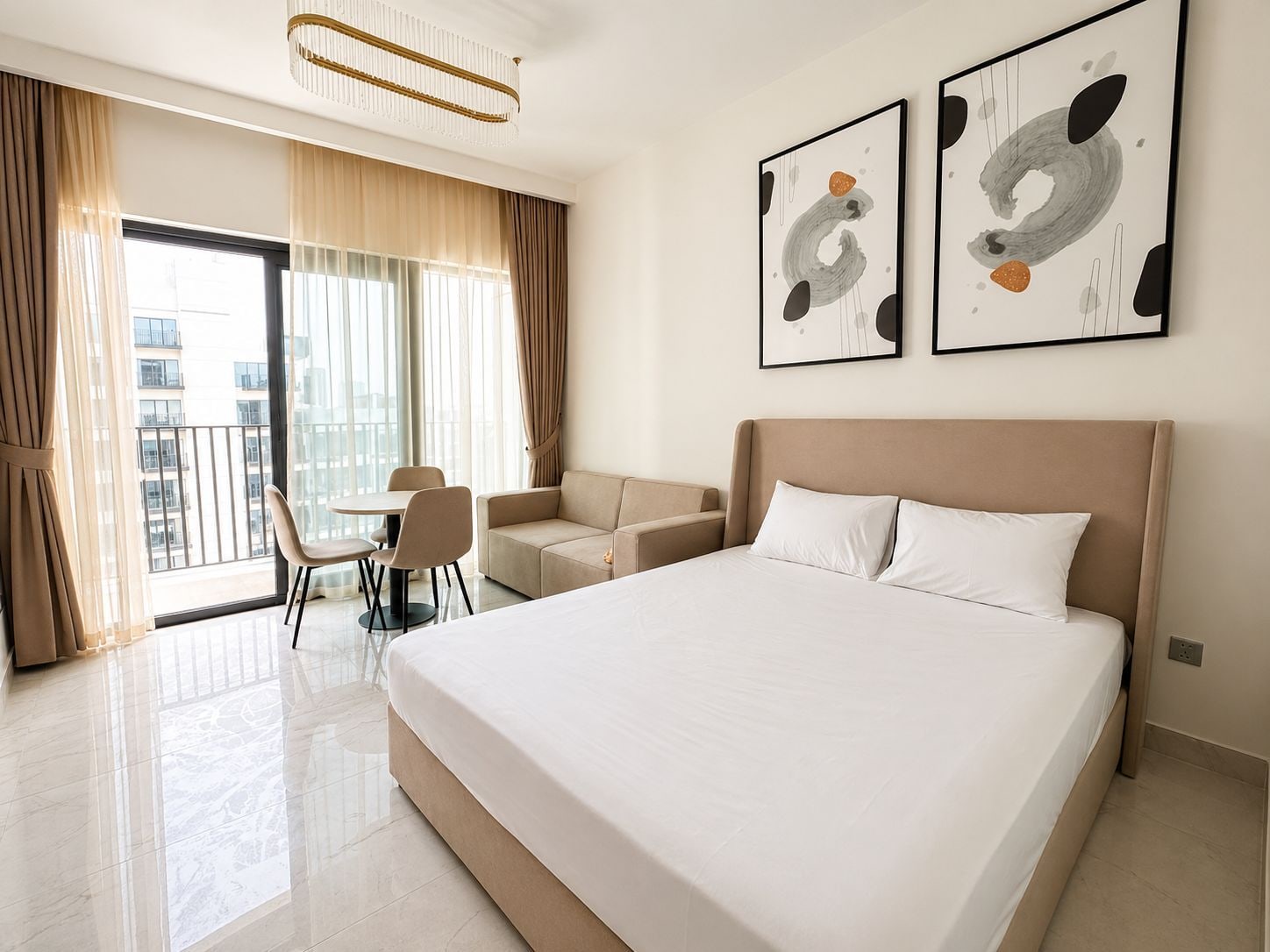 Furnished High Floor Studio in Azizi Beach Oasis (Azizi Mirage 1), Dubai Studio City interiors