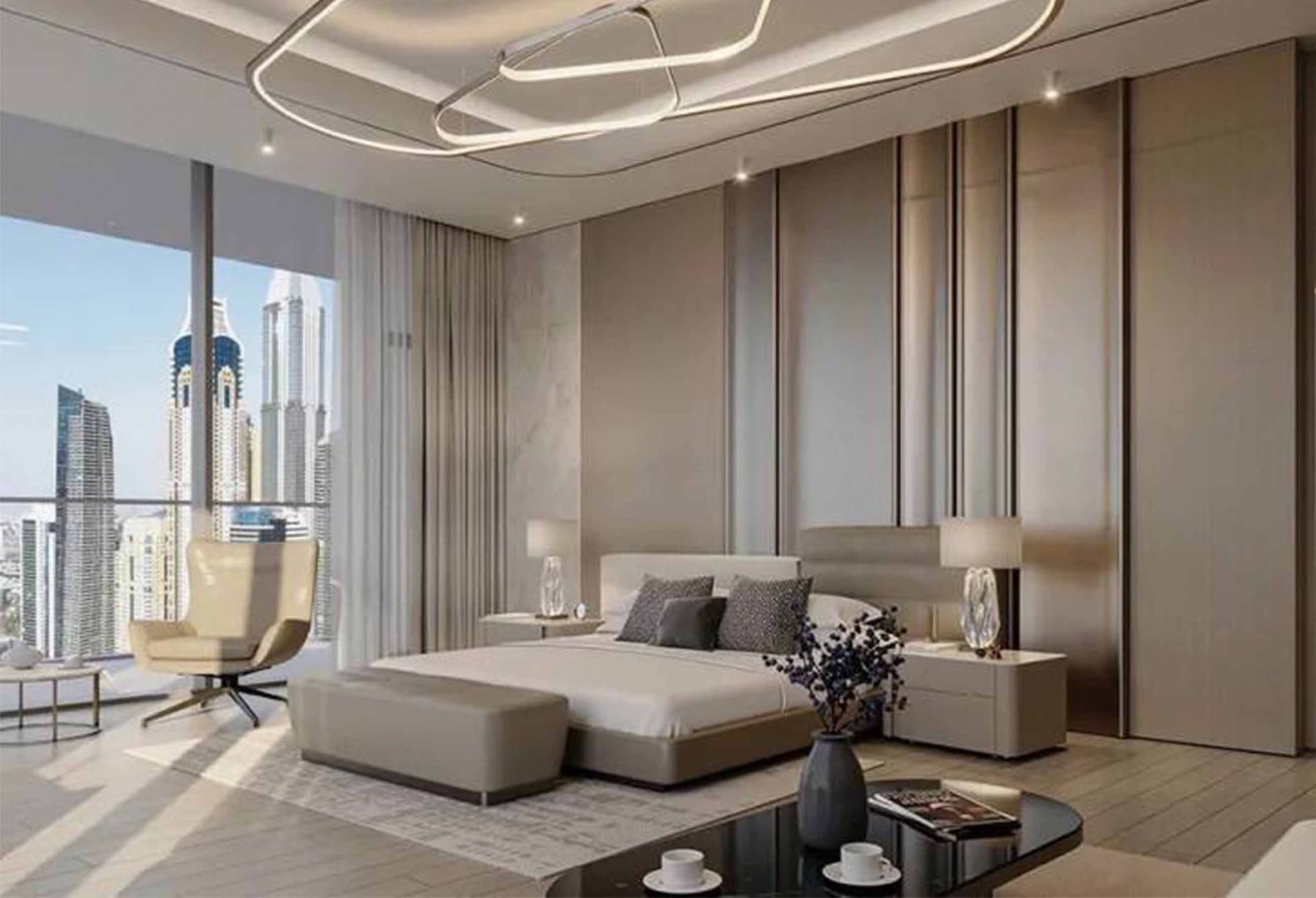 Full Sea View 3-Bedrooms Apartment with Maid's Room in Sobha Seahaven Tower A, Dubai Harbour interiors