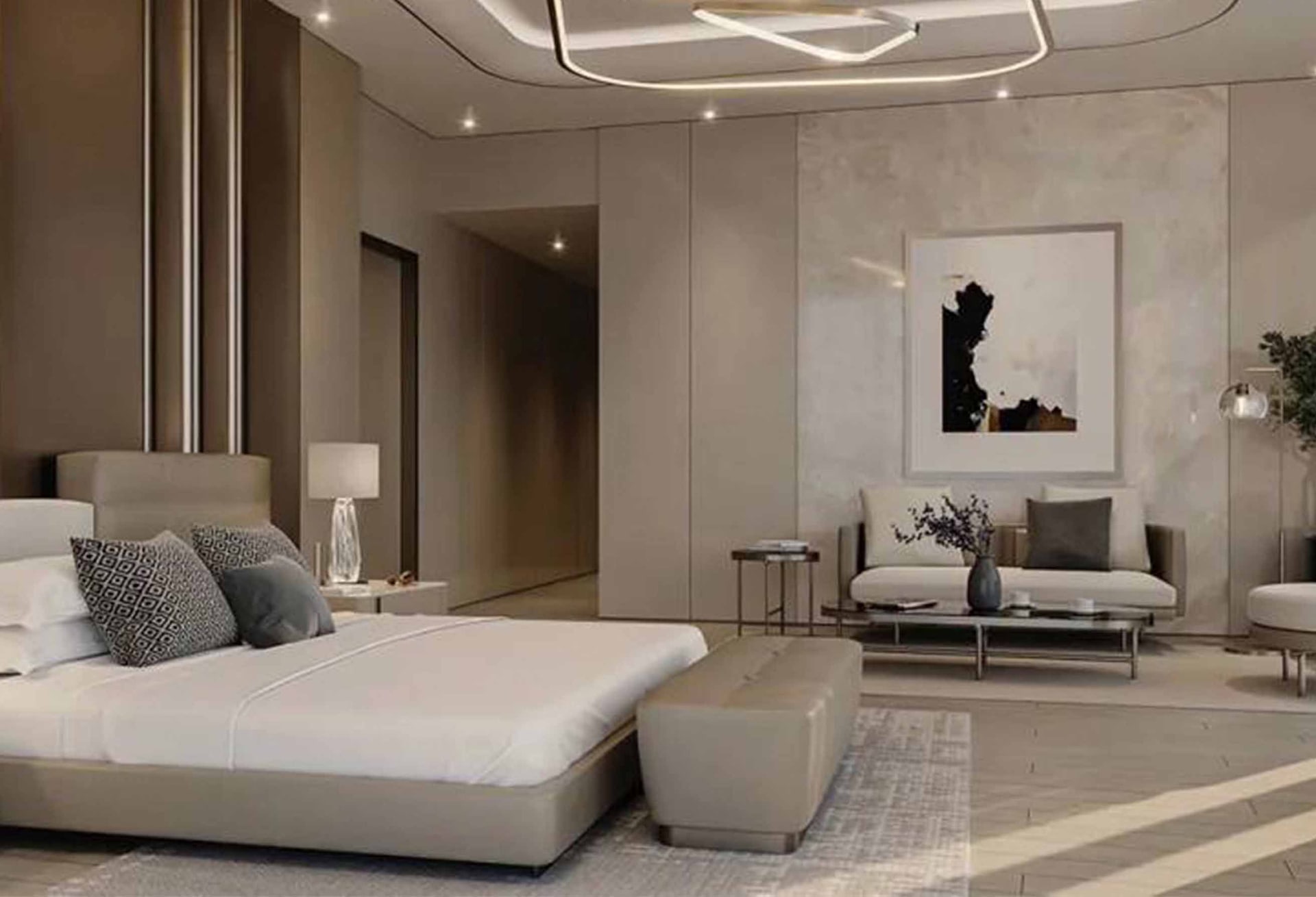 3-Bedroom Apartment with Palm and Marina Full Sea View in Sobha Seahaven Tower A, Dubai Harbour interiors