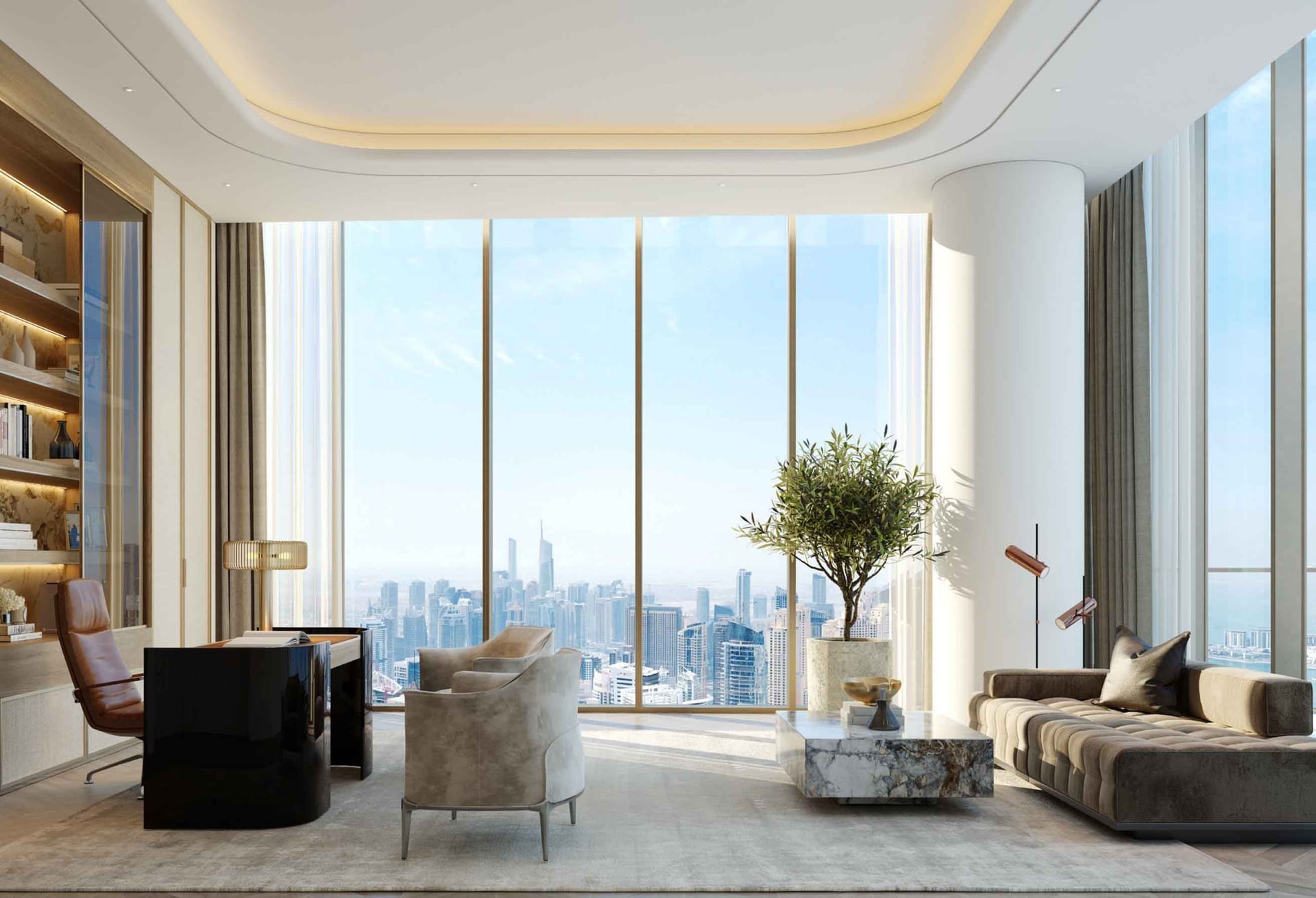 3-Bedroom Penthouse with Private Pool and Full Sea View in Sobha Seahaven Tower A, Dubai Harbour interiors