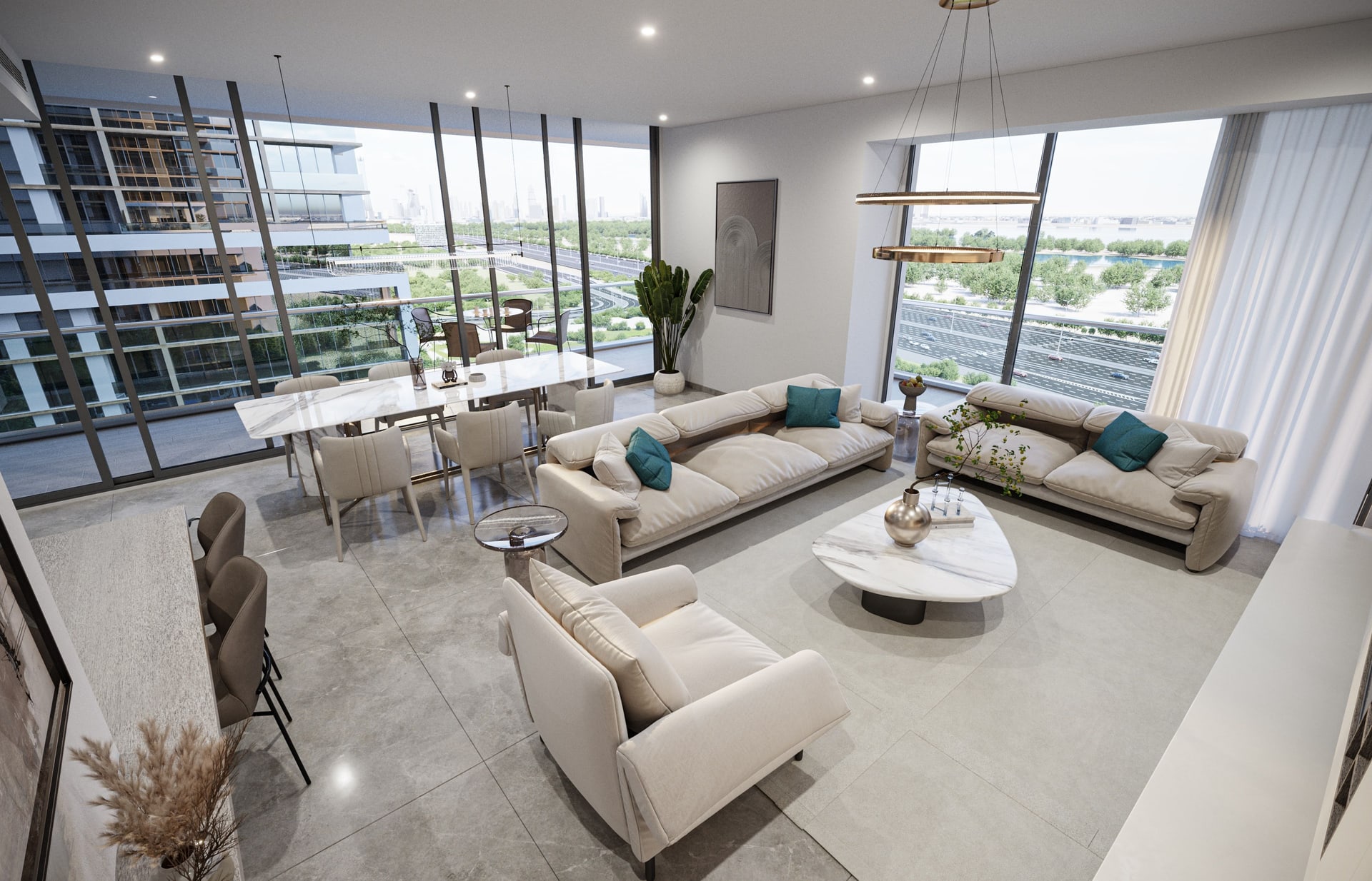 3-Bedroom Apartment with Skyline Views in Sobha One Tower C, Sobha Hartland, Dubai interiors