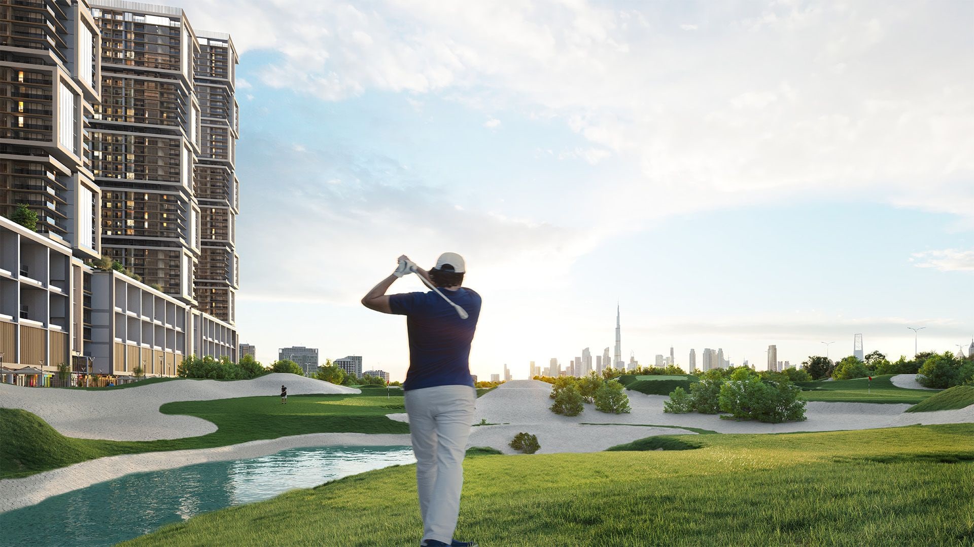 3-Bedroom Apartment with Golf and Downtown Views in Sobha One Tower E