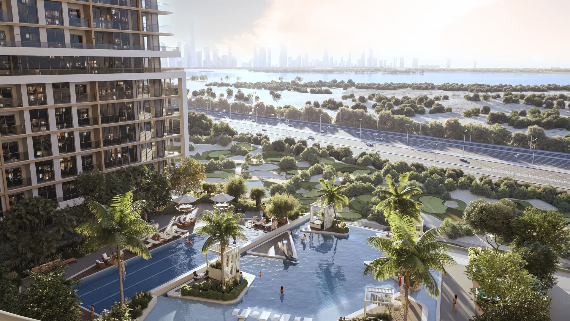 3-Bedroom Apartment with Golf and Downtown Views in Sobha One Tower E, Sobha Hartland, Dubai amenities