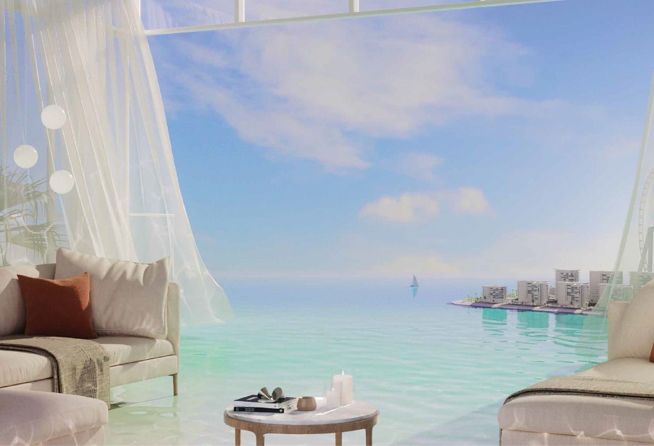 2-Bedroom and Maid's Room with Sea and Sunset View in Bluewaters Bay Building 1, Bluewaters Island, Dubai interiors