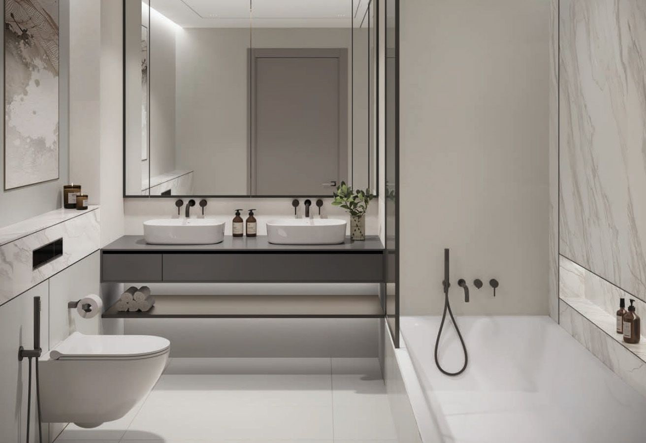Semi Furnished 1-Bedroom Apartment in Parkway by Prestige One, Meydan Horizon, Dubai interiors