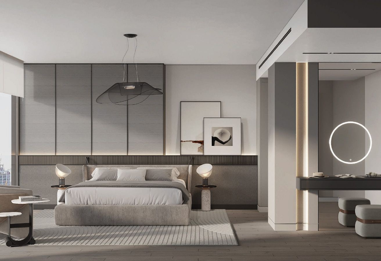Semi Furnished 1-Bedroom Apartment in Parkway by Prestige One, Meydan Horizon, Dubai interiors