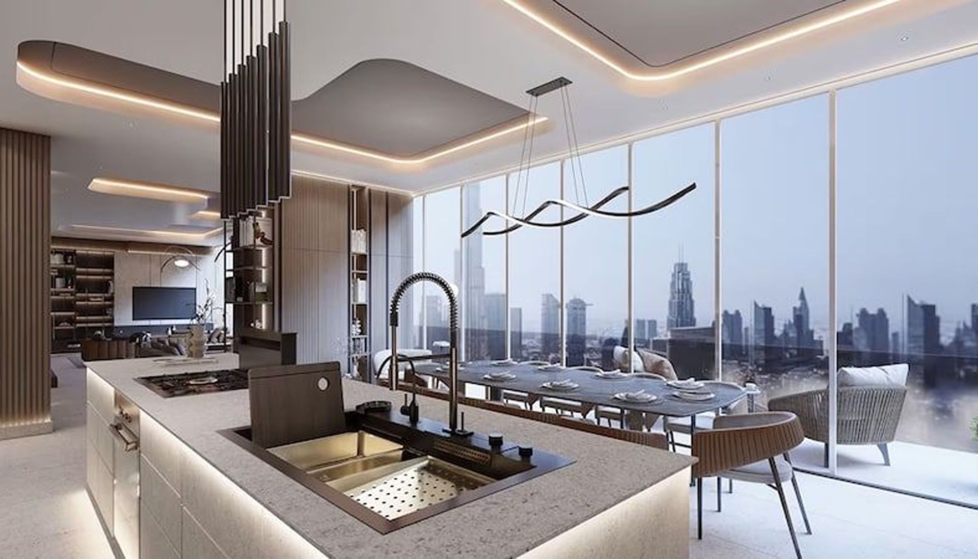 High Floor Apartment with City View in Society House