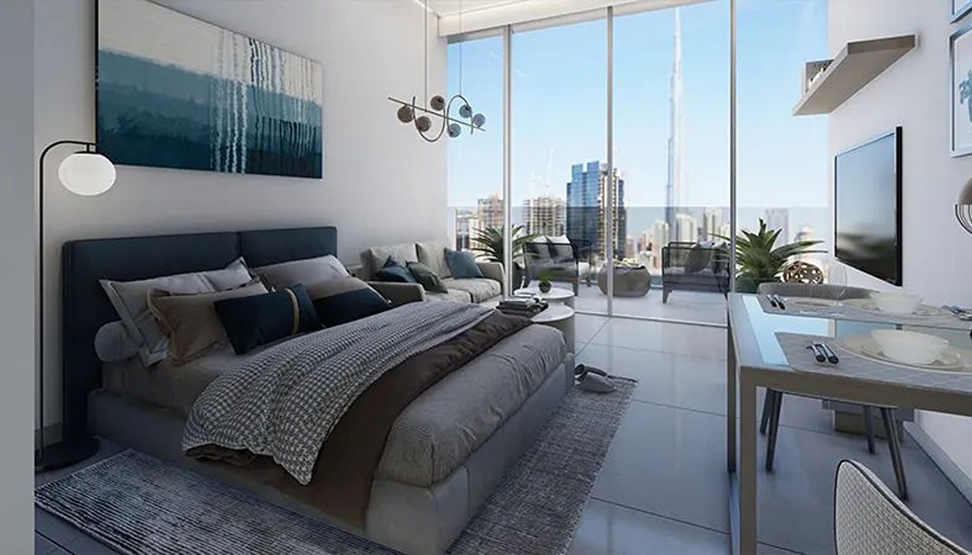 High Floor Apartment with City View in Society House, Downtown Dubai interiors