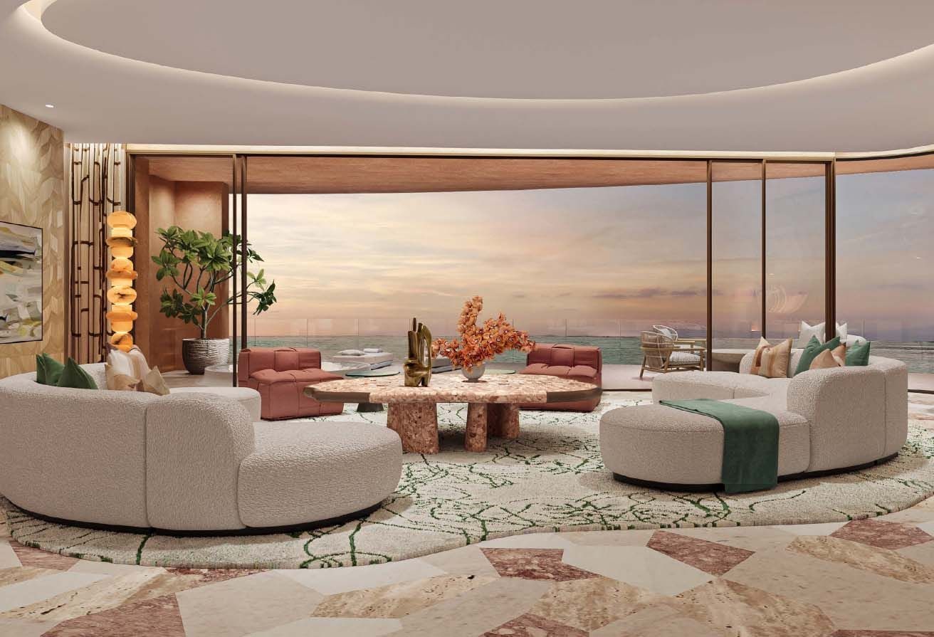 4-Bedroom Apartment with Sea and Downtown Views in umeirah Asora Bay, La Mer, Dubai interiors