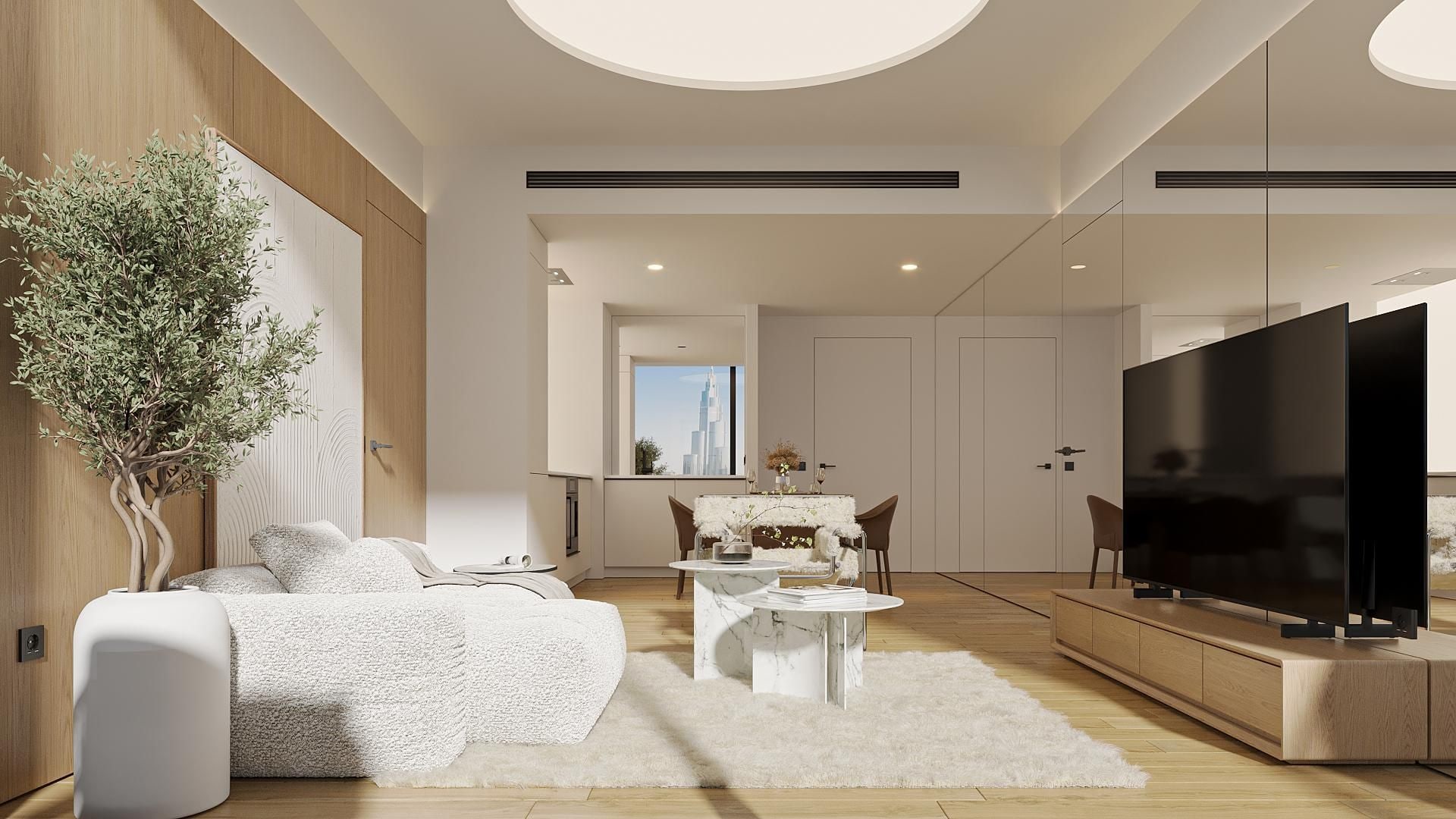 2-Bedroom Apartment with Burj Khalifa View in The Edge Tower B, Business Bay, Dubai interiors