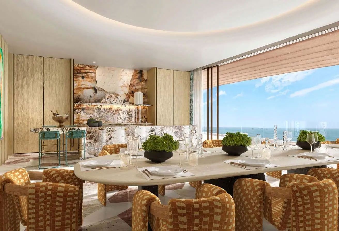 High floor apartment with 360 view in jumeirah asora bay la mer dubai interiors