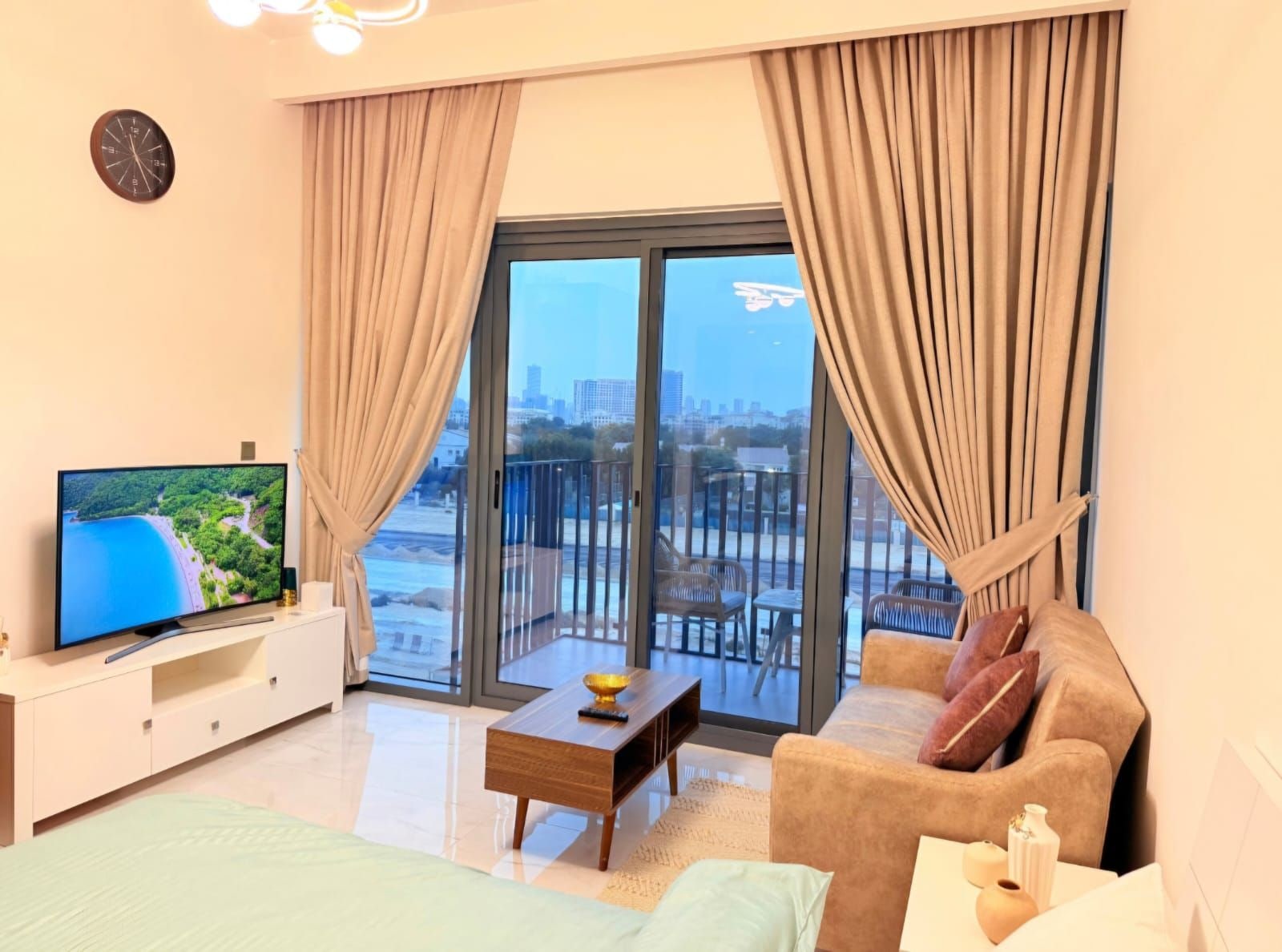 Furnished Pool View Studio in Azizi Beach Oasis (Azizi Mirage 1), Dubai Studio City
