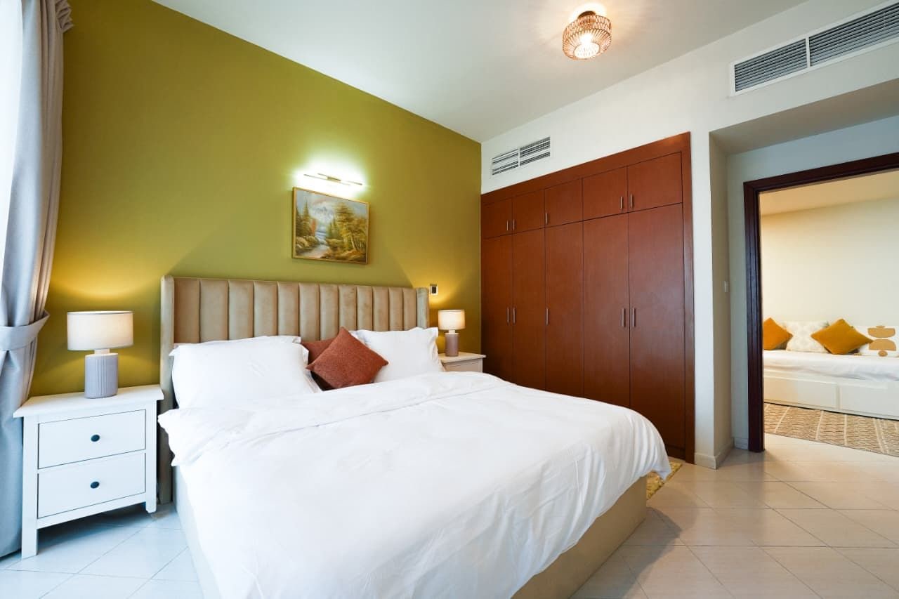 Fully furnished 1 bedroom apartment in hub canal 2 dubai sports city interiors media item