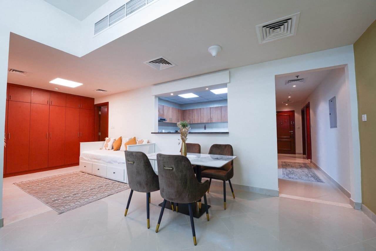 Fully Furnished 1-Bedroom Apartment in Hub Canal 2, Dubai Sports City